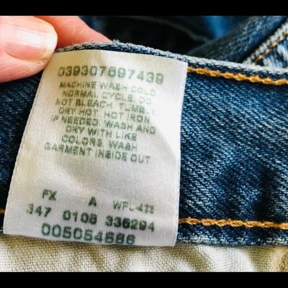 Levi's 505 High-Rise Regular Fit 100% Cotton Y2K Jeans. W36 x L32 - Picture 8 of 12